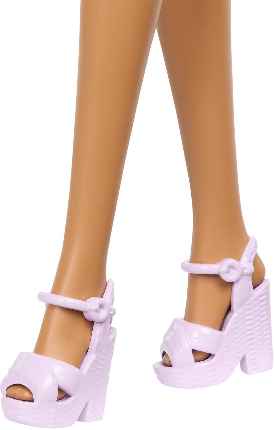 Alt View 4. Mattel - Mattel - Barbie Fashionista Purple Ruffle Skirt, Latina   - COLLECTIBLES - Multicolor.