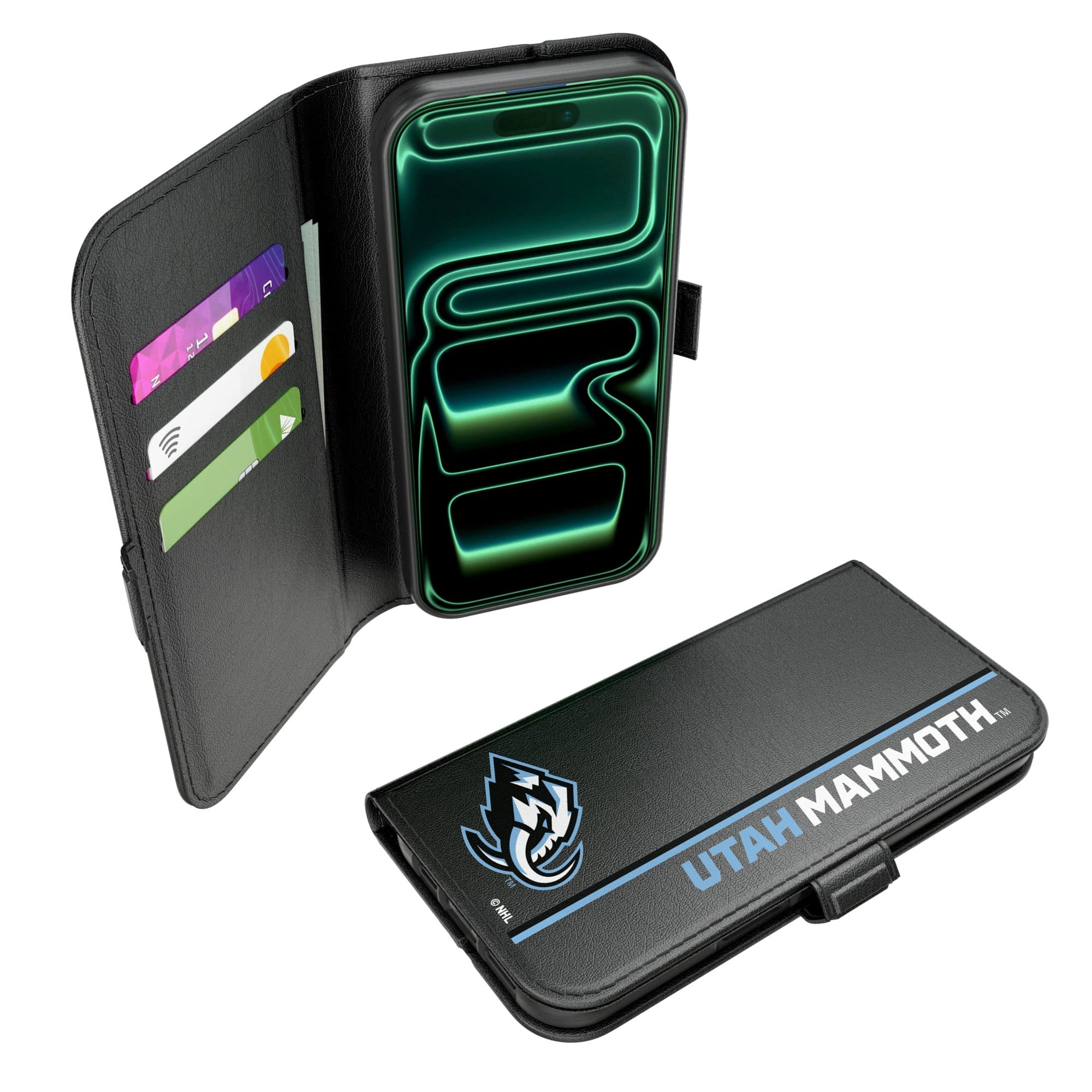 Keyscaper - NHL - Utah Mammoth iPhone Folio 2.0 Case - 17 Pro - Black price history on PriceWatchPro