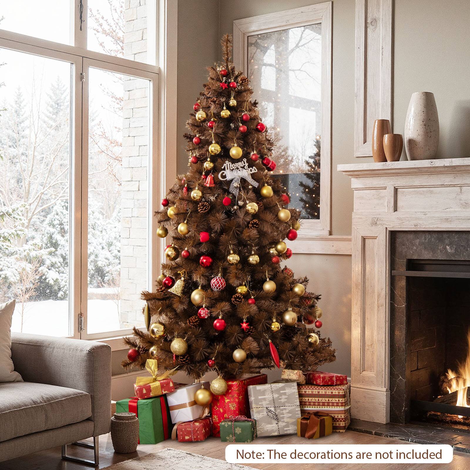 Note: The decorations are not included