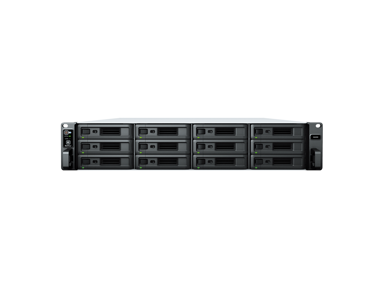 Alt View 2. Synology - Synology SA6400 12Bay Rackmount NAS - Black.