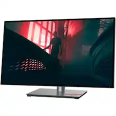 Front. Lenovo - Lenovo ThinkVision P27h-30 27" Class WQHD LED Monitor - 16:9 - Raven Black - 27" Viewable - In-plane Switching (IPS) - Black.