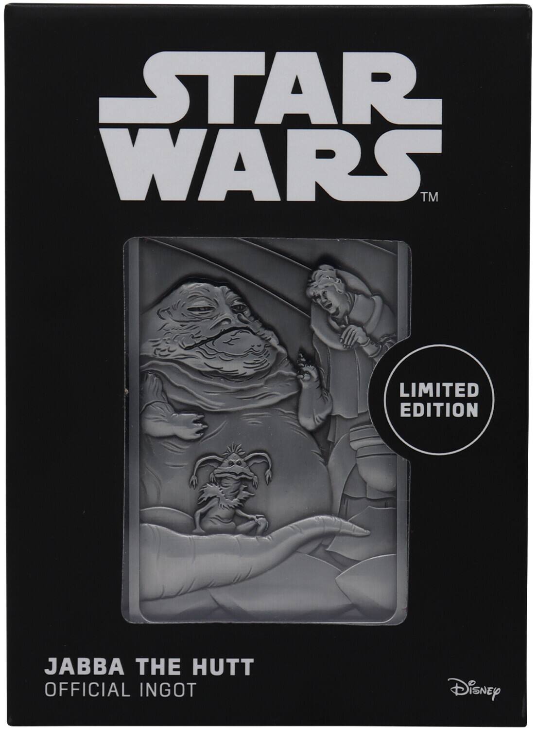 STAR WARS™  
LIMITED EDITION  
JABBA THE HUTT  
OFFICIAL INGOT  
Disney
