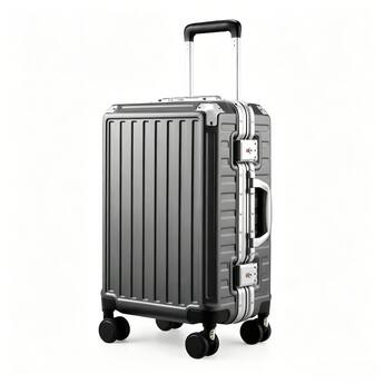LUGGEX 20 Inch Carry On Luggage Zipperless Aluminum Frame Hardside LUGGEX 20 Inch Carry On Luggage Zipperless Aluminum Frame Hardside