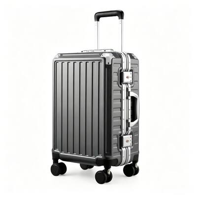 LUGGEX Carry On Aluminum Frame Zipperless Polycarbonate Hardside LUGGEX Carry On Aluminum Frame Zipperless Polycarbonate Hardside
