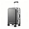 LUGGEX - Carry On Hardside PC Luggage 8010S Aluminum Frame Zipperless - ZX-Core - Charcoal Metallic