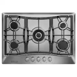 Empava - 30 in. 5 Burners Recessed Natural Gas Cooktop - Stainless Steel