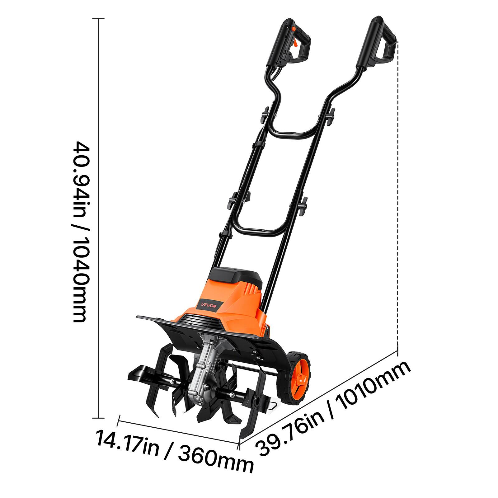 40.94in / 1040mm  
14.17in / 360mm  
39.76in / 1010mm