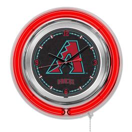 Holland Bar Stool Co. - Arizona Diamondbacks Double-Walled Neon Clock - Multicolor