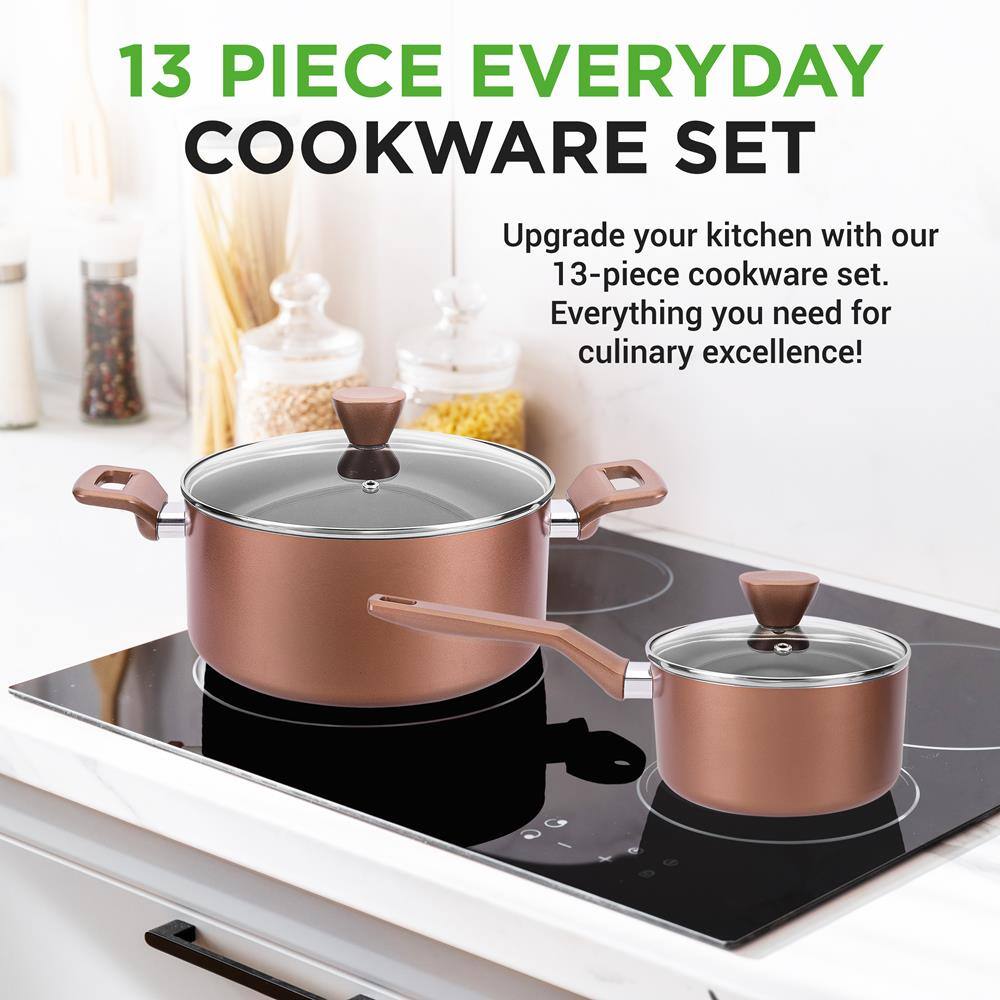 13 PIECE EVERYDAY COOKWARE SET

Upgrade your kitchen with our 13-piece cookware set. Everything you need for culinary excellence!
