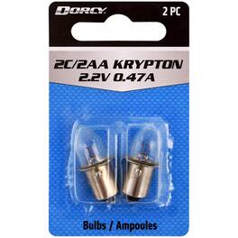 Dorcy - 2C/2AA Krypton Flashlight Bulb 2.2 V Bayonet Base (Case of 12)