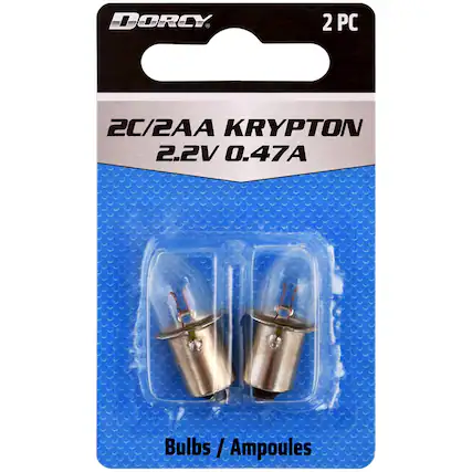 DORCY 2 PC 2C/2AA KRYPTON 2.2V 0.47A Bulbs / Ampoules