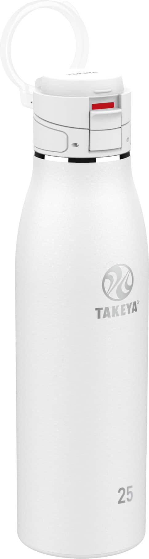 Angle. Takeya - Traveler 25-oz. Leakproof Flip-Lock Mug - Arctic.