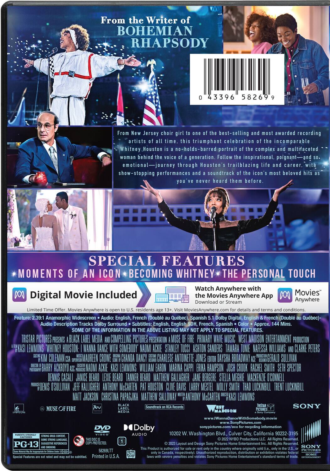 Alt View 1. Whitney Houston: I Wanna Dance With Somebody   - DVD.