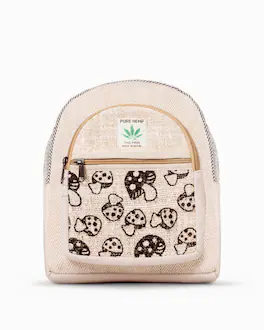 Kathmandu Collection - Mini Hemp Mushroom Backpack - Beige