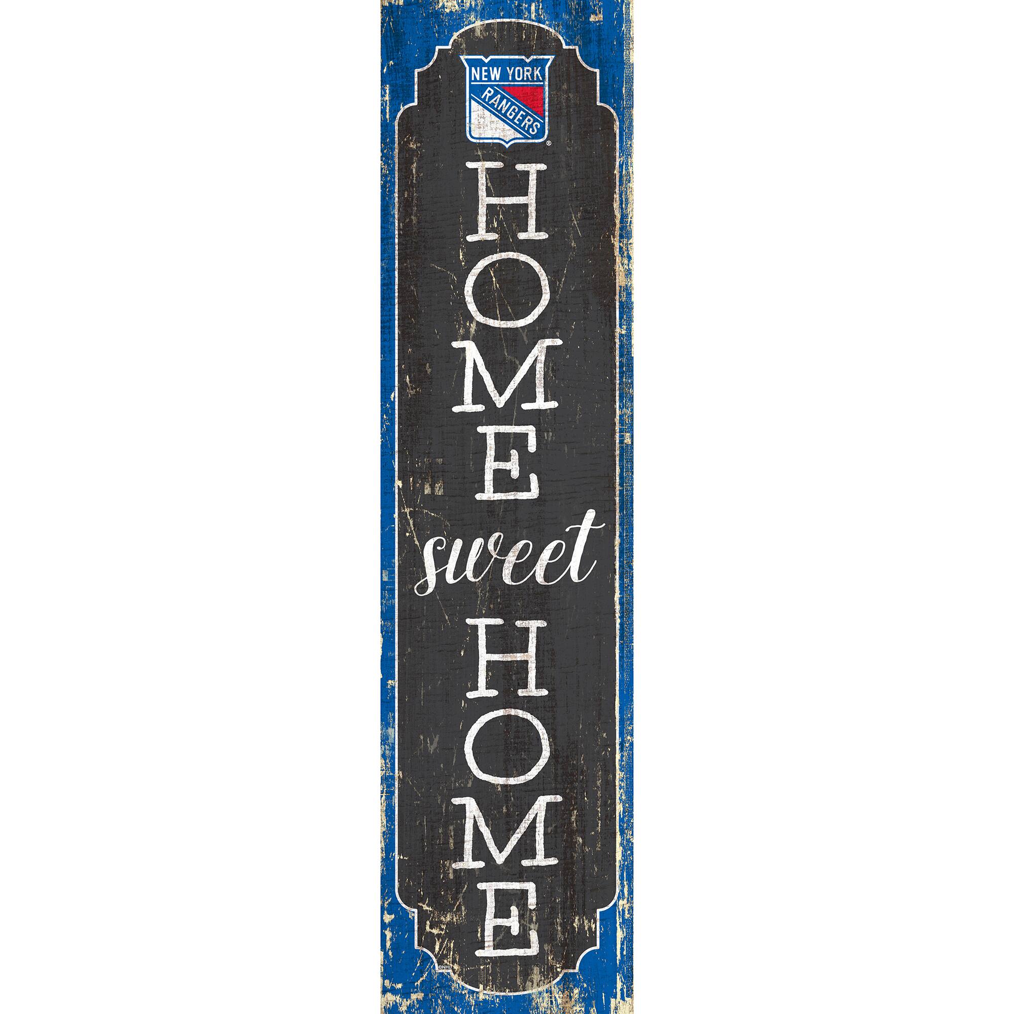 New York Rangers 24" Home Sweet Home Leaner Sign