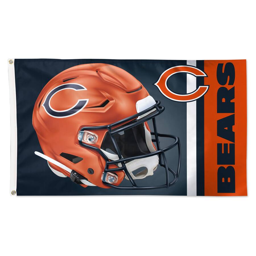 WinCraft Chicago Bears Alternate Helmet Single Sided 3' x 5' Deluxe ...