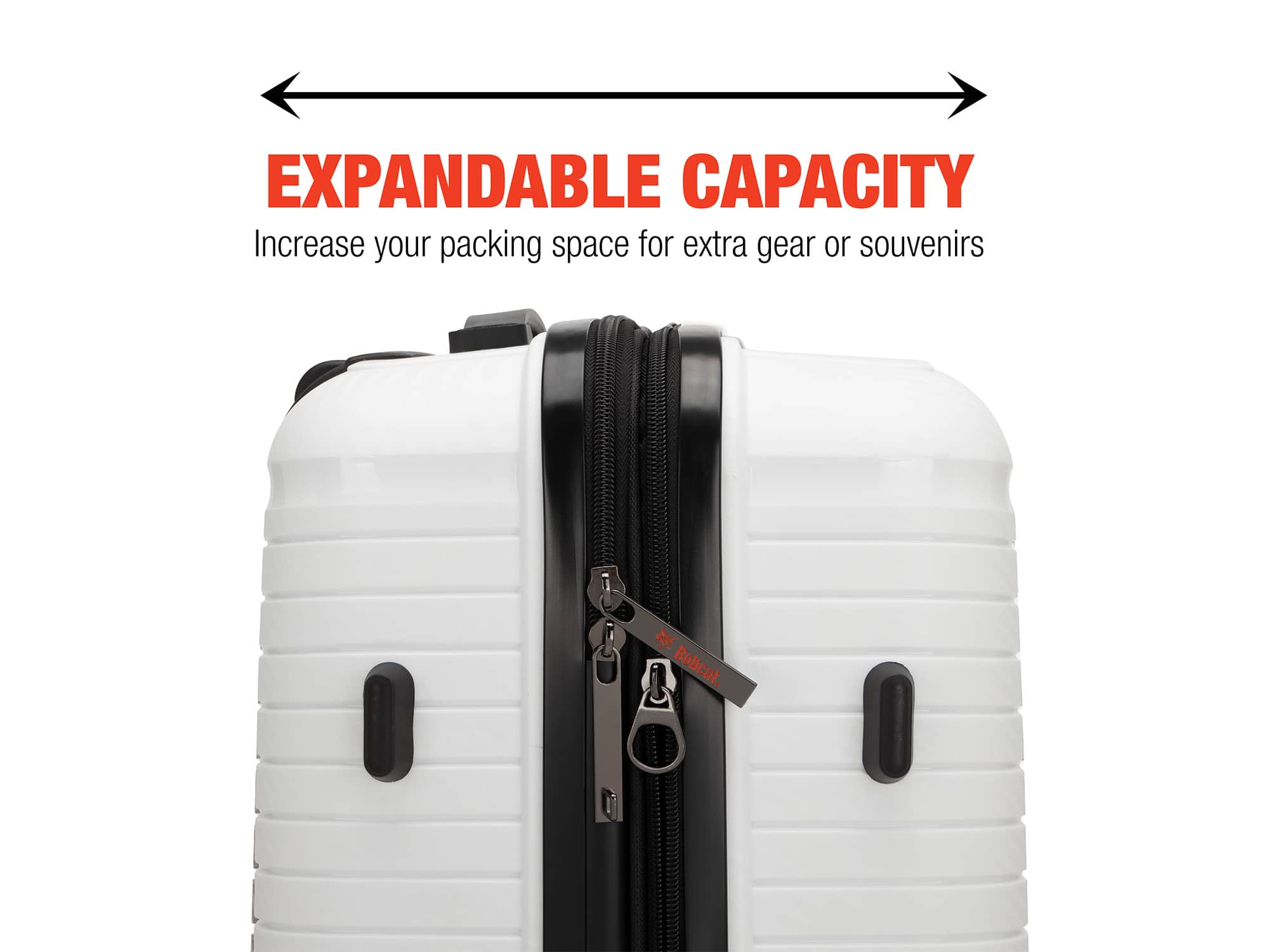 Bobcat Trencher 3 Piece Expandable Hardside Spinner Luggage Set