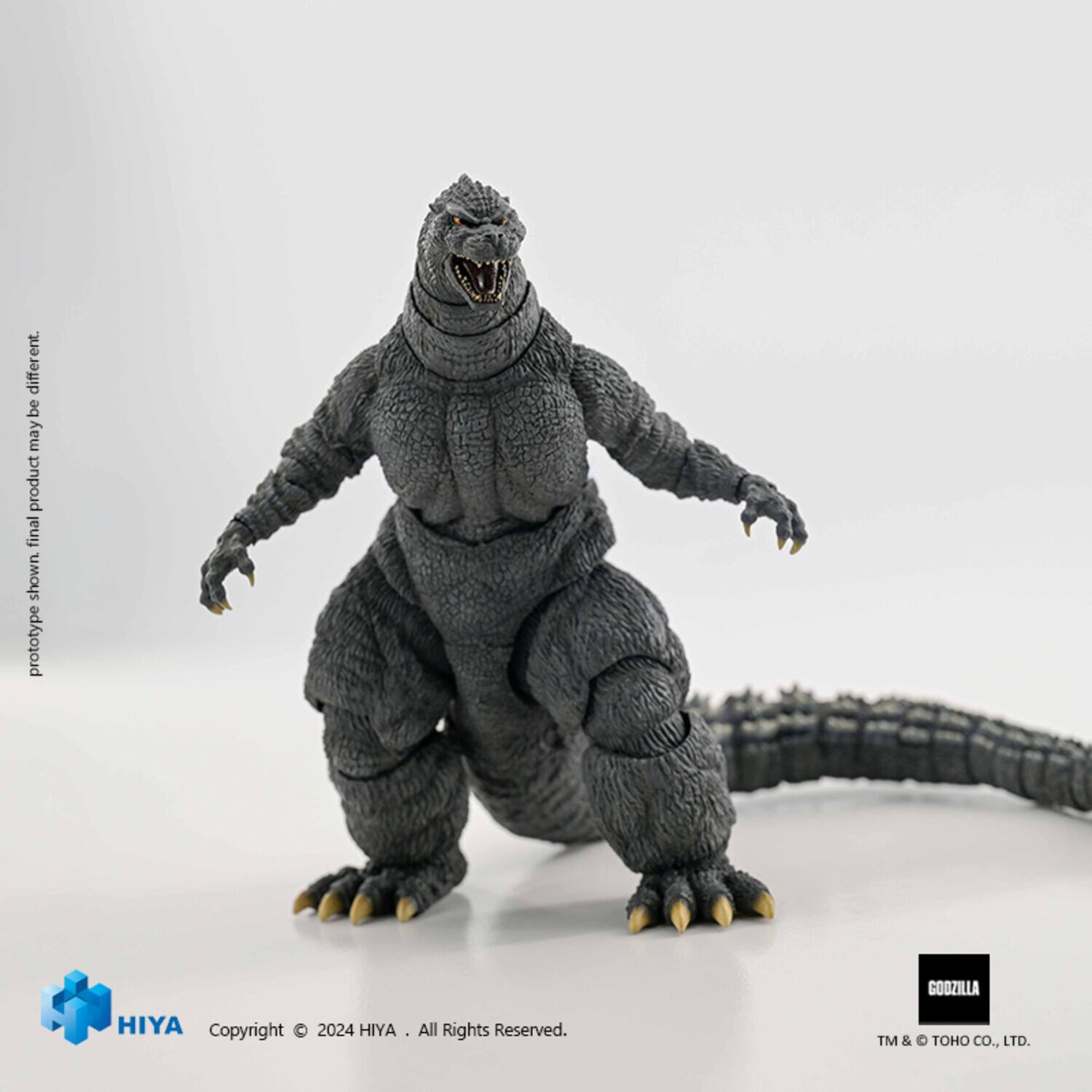 Different be may product final prototype GOOZILLA HIYA Copyright 2024 HIYA All Rights Reserved. TM & TOHO CO., LTD.