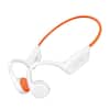 Front. PRIMEPLUS - Swimming IPX8 Waterproof Bone Conduction Headphones, Bluetooth 5.4 & MP3 Mode Headset Sports Wireless Earbuds - Orange.