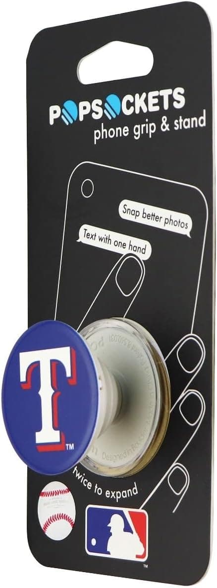 PopSockets - for phones Grips/Stands Texas Rangers GY GY --100251 - Blue