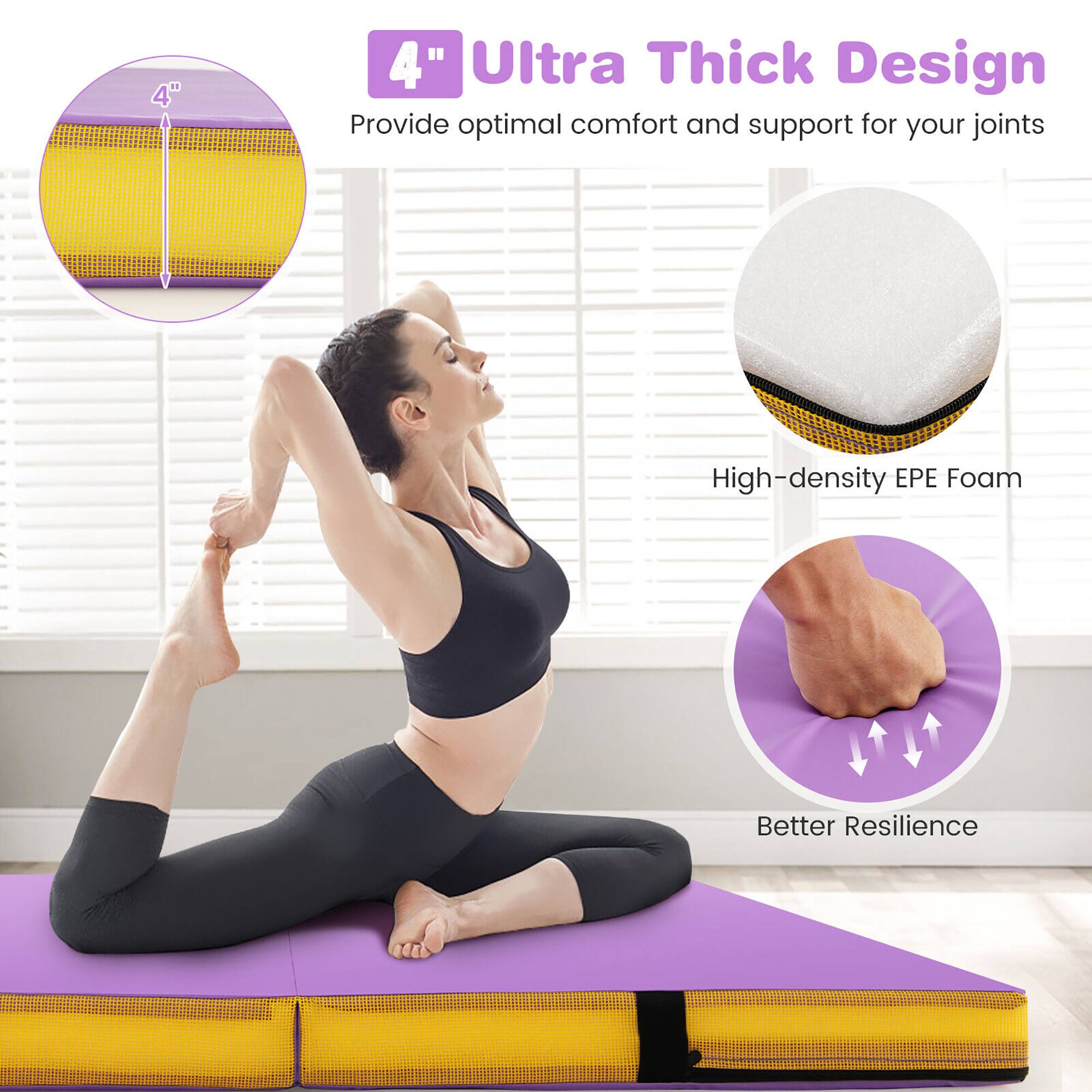 4" Ultra Thick Design  
Provide optimal comfort and support for your joints  
High-density EPE Foam  
Better Resilience