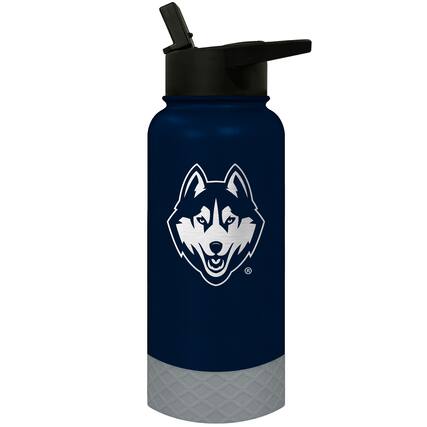 Front. Great American Products - UConn Huskies 32oz. Logo Thirst Hydration Water Bottle - Multicolor.
