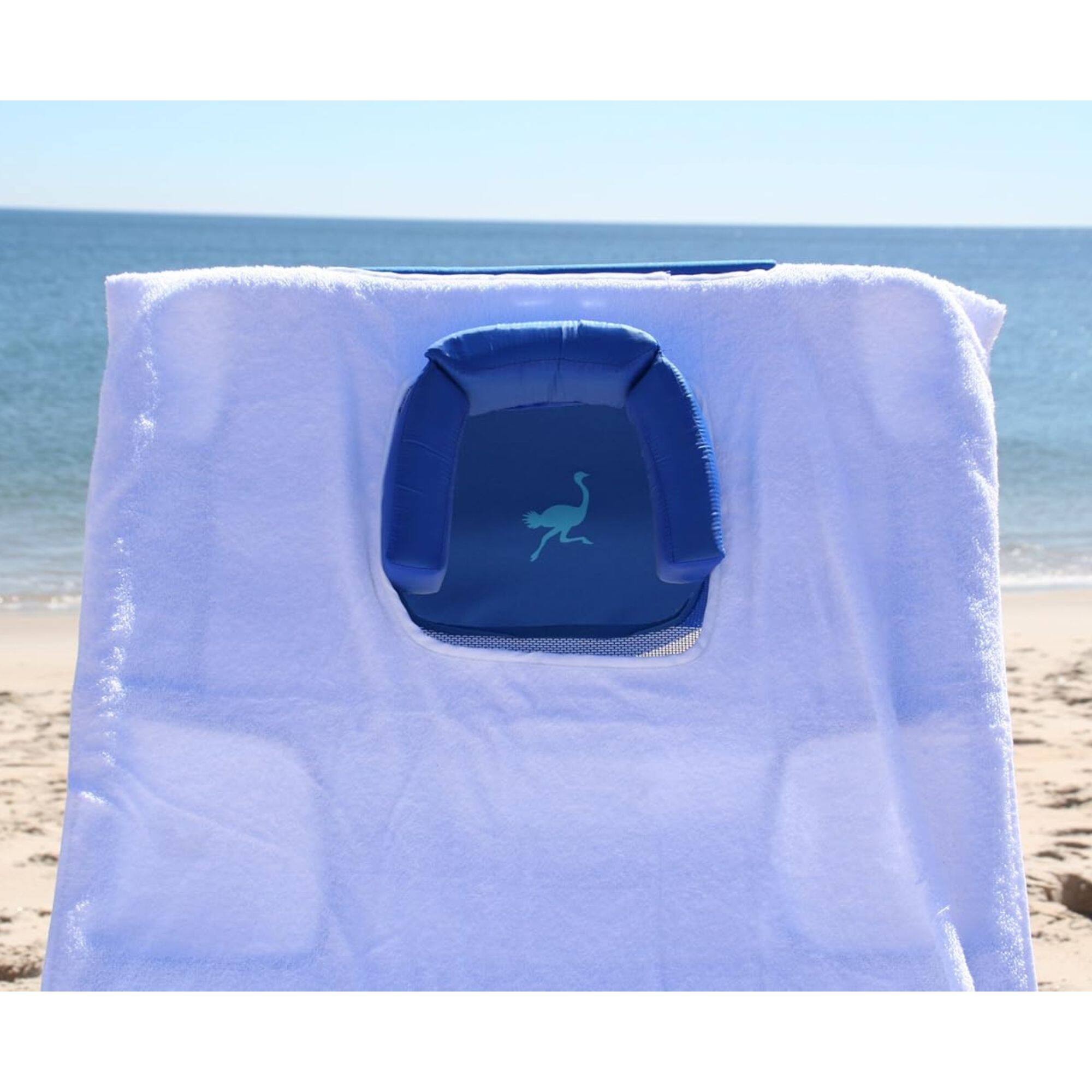 Alt View 7. Ostrich - Ostrich Custom Fitted Towel for 3N1 Outdoor Lounge Beach Chair, Towel Cover Only - white.