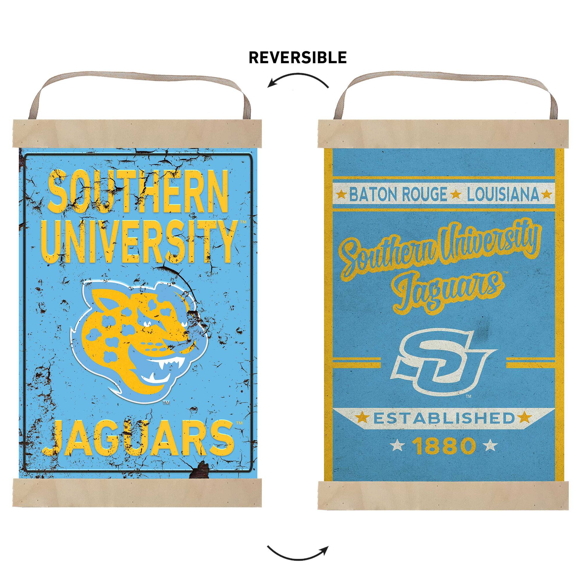REVERSIBLE  
SOUTHERN UNIVERSITY  
JAGUARS  
BATON ROUGE, LOUISIANA  
Southern University Jaguars  
ESTABLISHED 1880