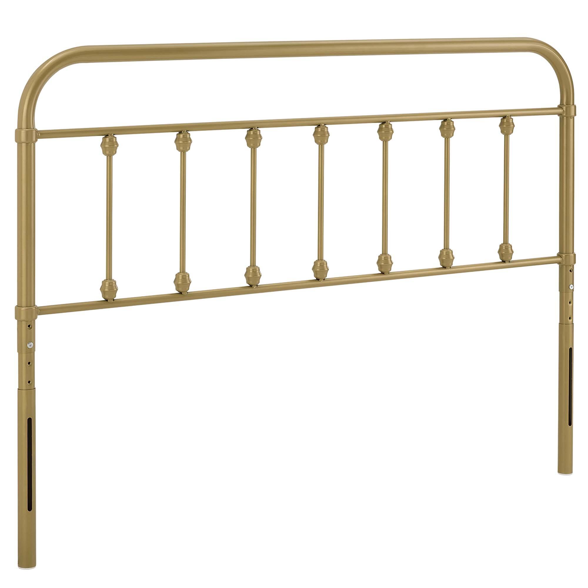 Left. Modway - Sage Metal King Headboard by Modway - Yellow.
