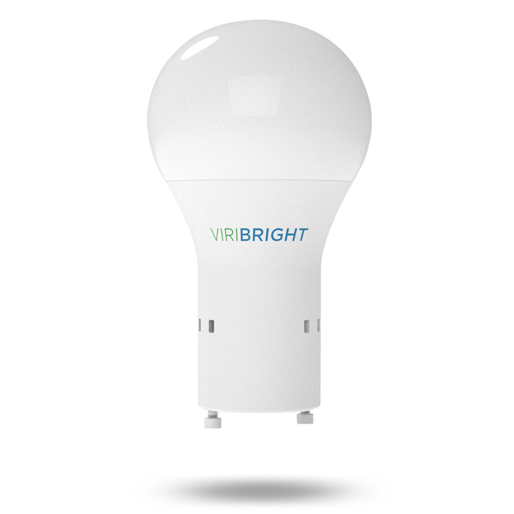 Angle. VIRIBRIGHT - 60-Watt EQ A19 GU24 9W Non-Dimmable 800lm LED Light Bulb 2700K, 6-Pack - White.
