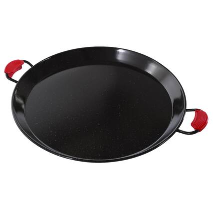Front. Ringg - Indoor/Outdoor Enameled Carbon Steel Cooking Pan 22" 16 Servings - Multicolored.
