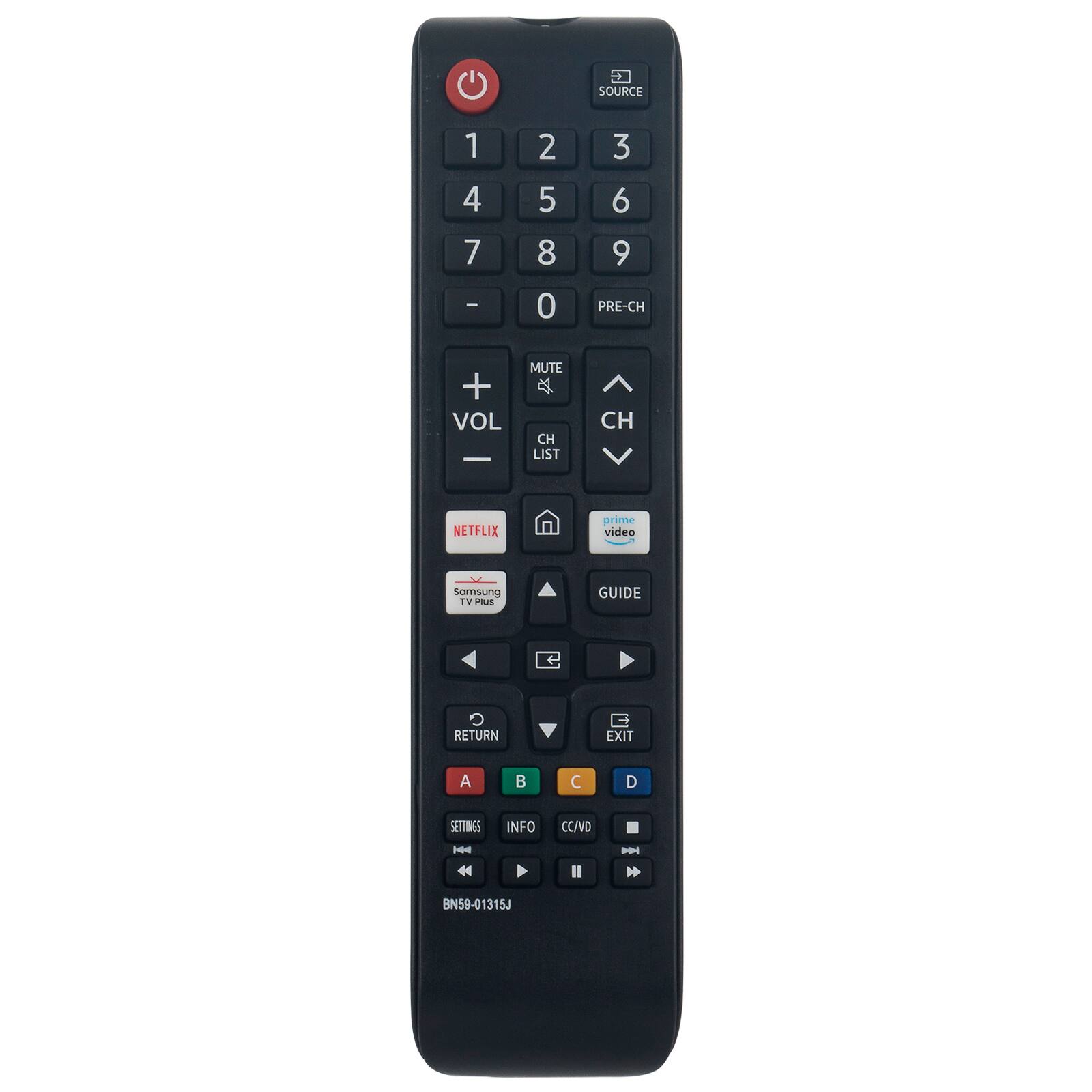 VINABTY - BN59-01315J Replace Remote Control Fits for Samsung TVU N43TU7000F UN50TU7000F UN55TU7000F - Black