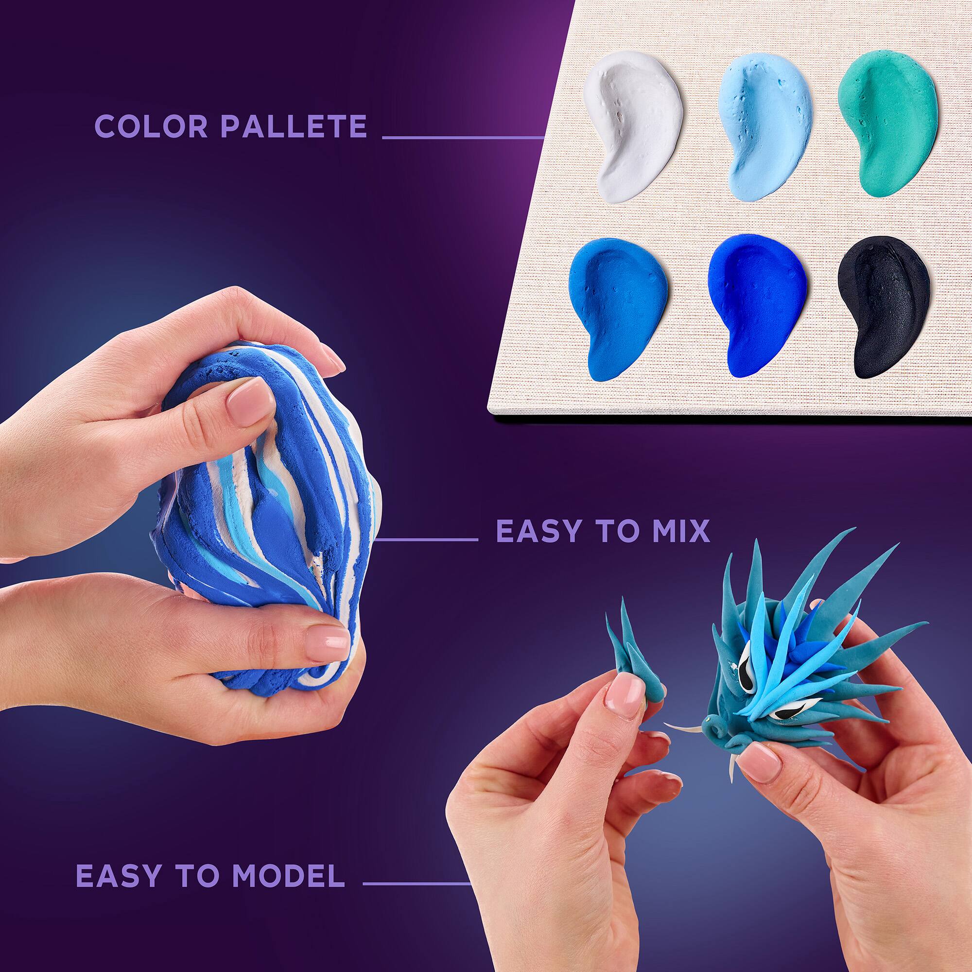 COLOR PALETTE  
EASY TO MIX  
EASY TO MODEL