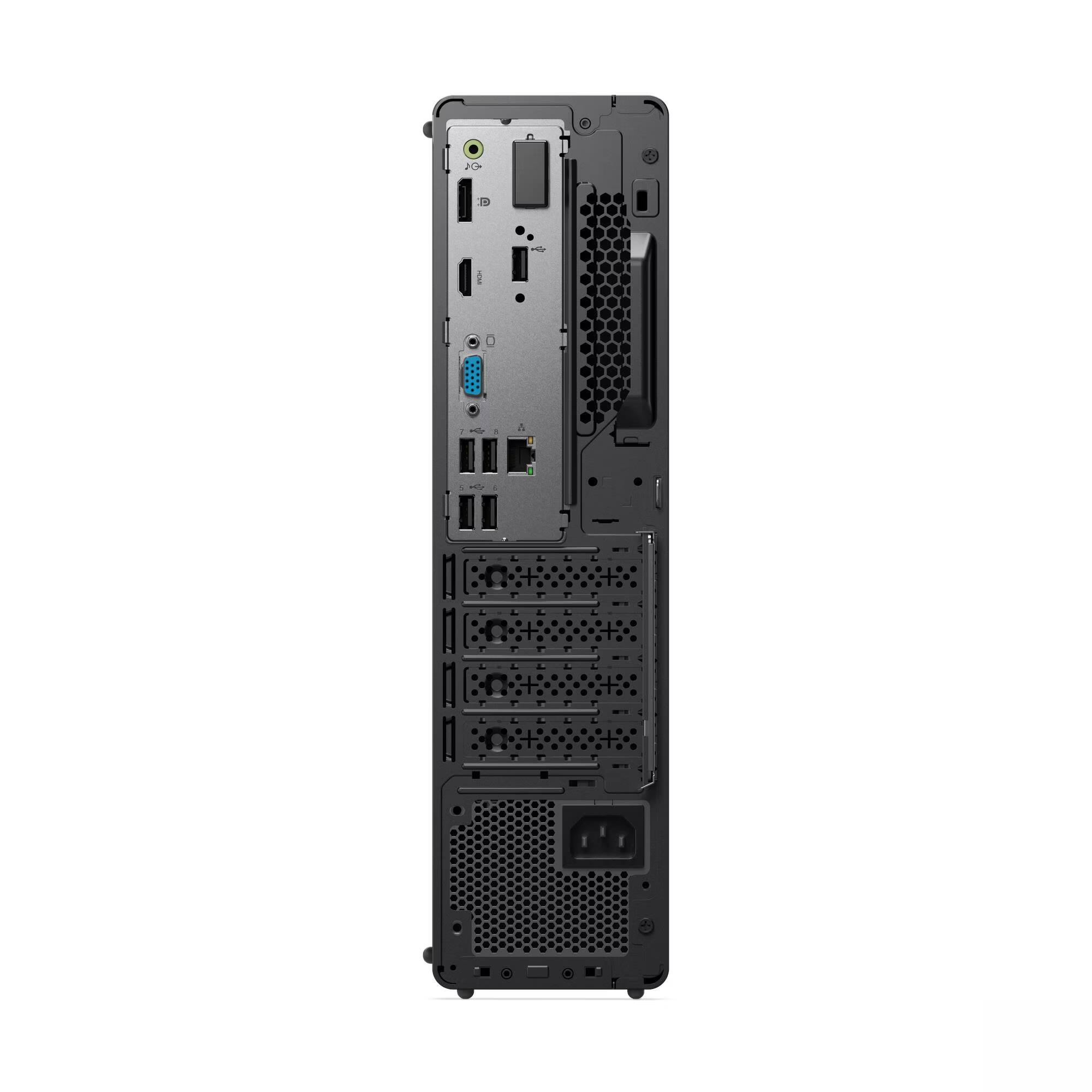 Left. Lenovo - Lenovo Thinkcentre Neo 50S G5 Tower PC Intel i5-14400 16GB RAM 512GB SSD W11P - Black.