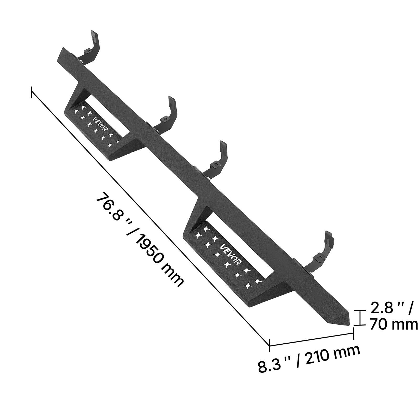 A K K K . K VEVOR A A K - - 76.8" / 1950 mm VEVOR 2.8" / 70 mm 8.3" / 210 mm