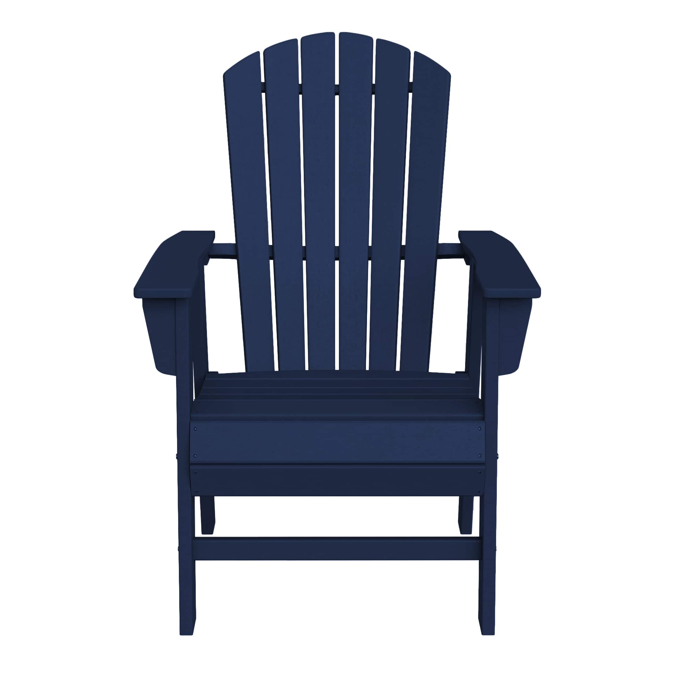 WestinTrends - Dylan Outdoor Patio Shell-back Adirondack Dining Chair Weather Resistant - Navy Blue price history on PriceWatchPro