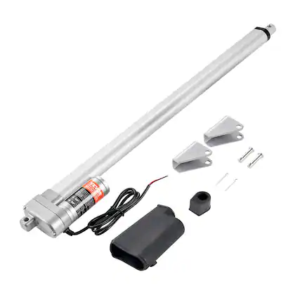 Front. VEVOR - Linear Actuator 12V, 20 Inch Waterproof IP65 Linear Actuator, 660lbs/3000N 0.19"/s Linear Motion Actuator - Silver.