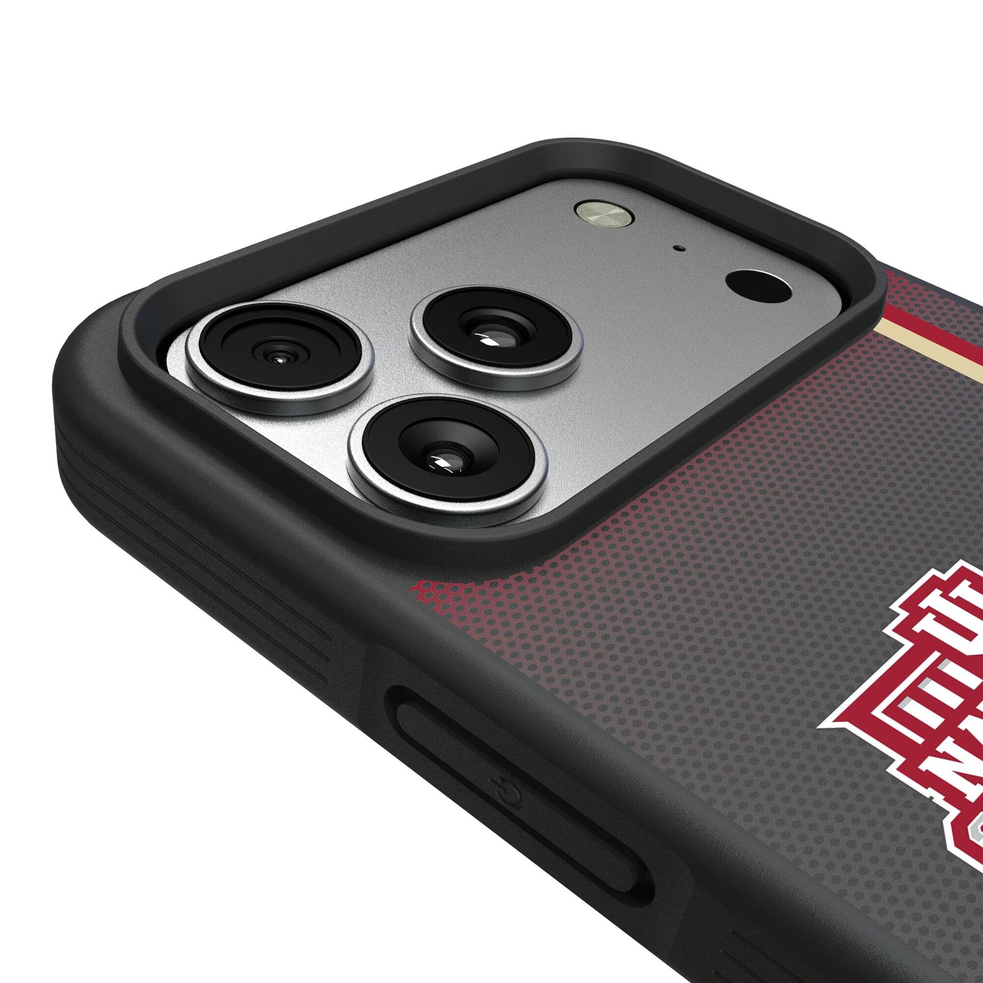 Alt View 2. Keyscaper - Indiana Hoosiers College Football Playoff 2025 National Champions iPhone Bump Case - 16 Pro Max - Black.