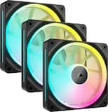 CORSAIR - iCUE LINK LX120 RGB 120mm PWM Case Fans Starter Kit (3-pack) - Black