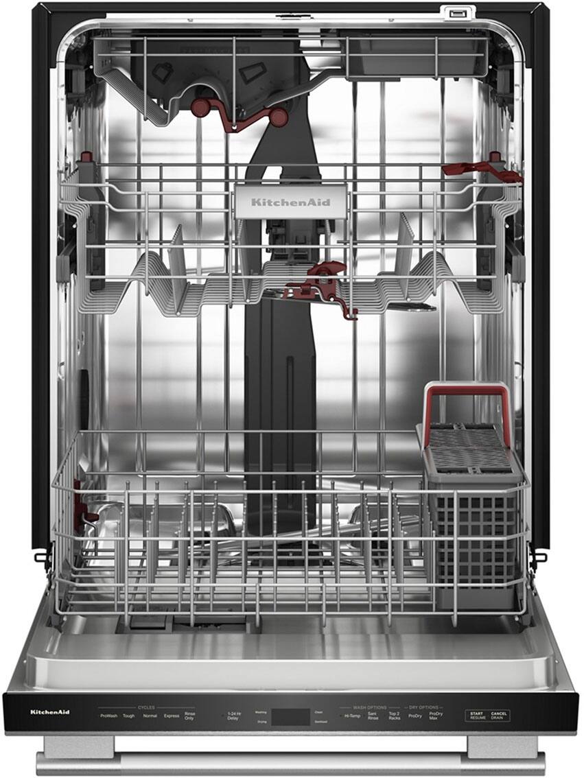 Alt View 8. KitchenAid - KitchenAid - 24" Top Control Built-In Dishwasher with 360 Max Jets Third Rack and ProDry System, 44 dBA - PrintShield Stainless.