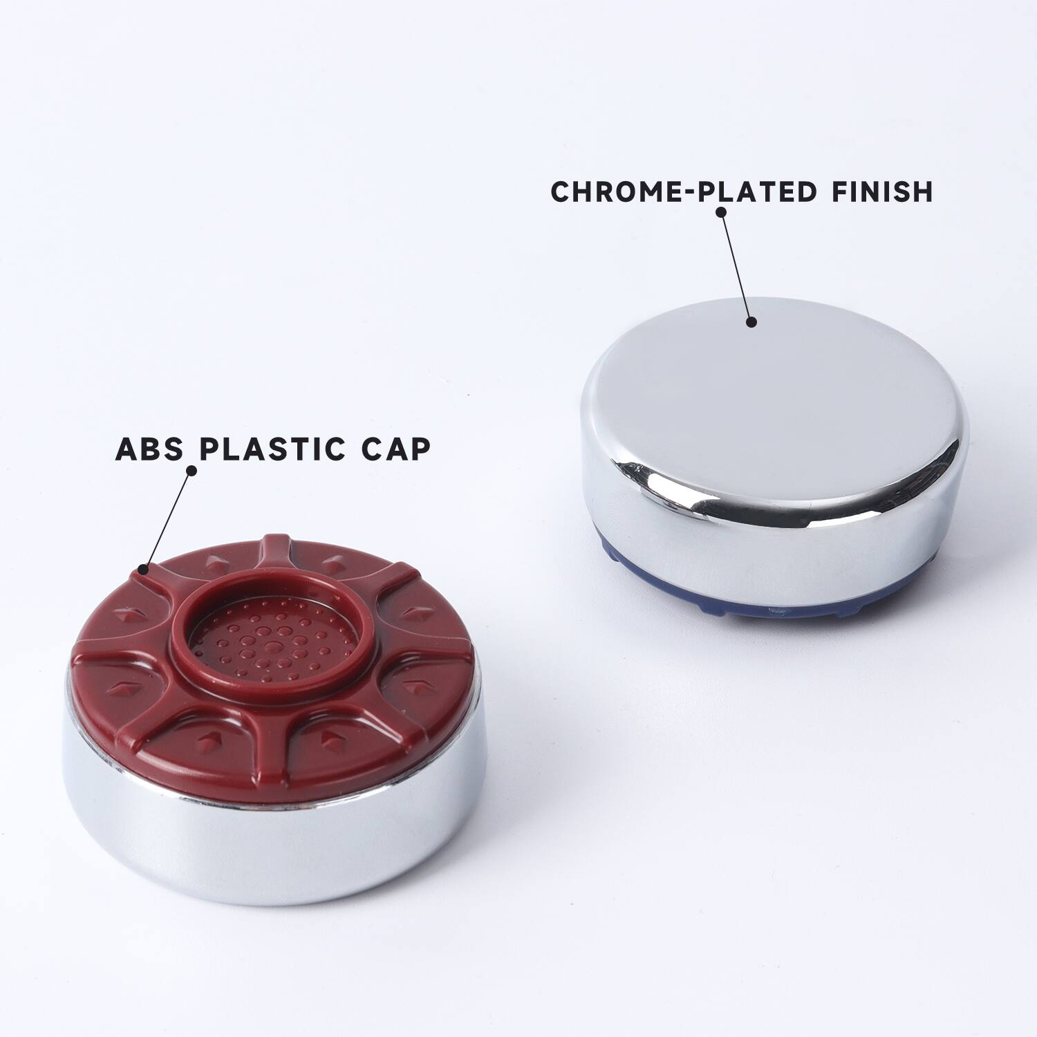 CHROME-PLATED FINISH ABS PLASTIC CAP
