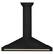 Front. ZLINE - 48 in. Autograph Edition Wall Mount Range Hood with Polished Gold Handle (BSKB4Z-48-G) - Black Stainless Steel.