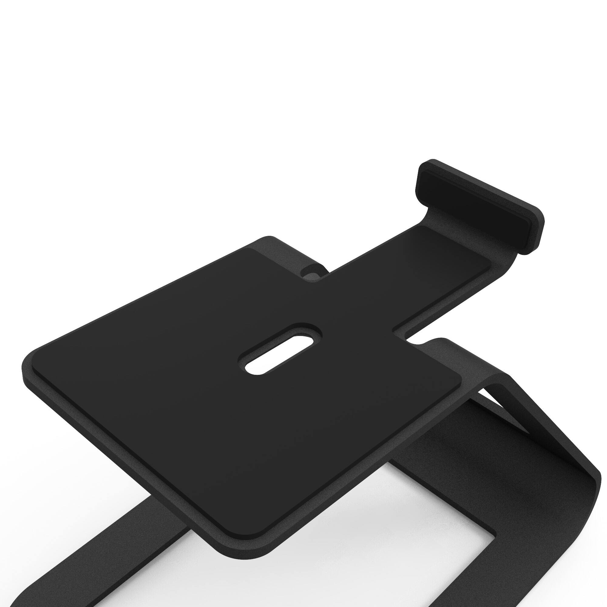 Alt View 2. Kanto - Elevated Desktop Speaker Stands for Midsize Speakers, Pair - Black.