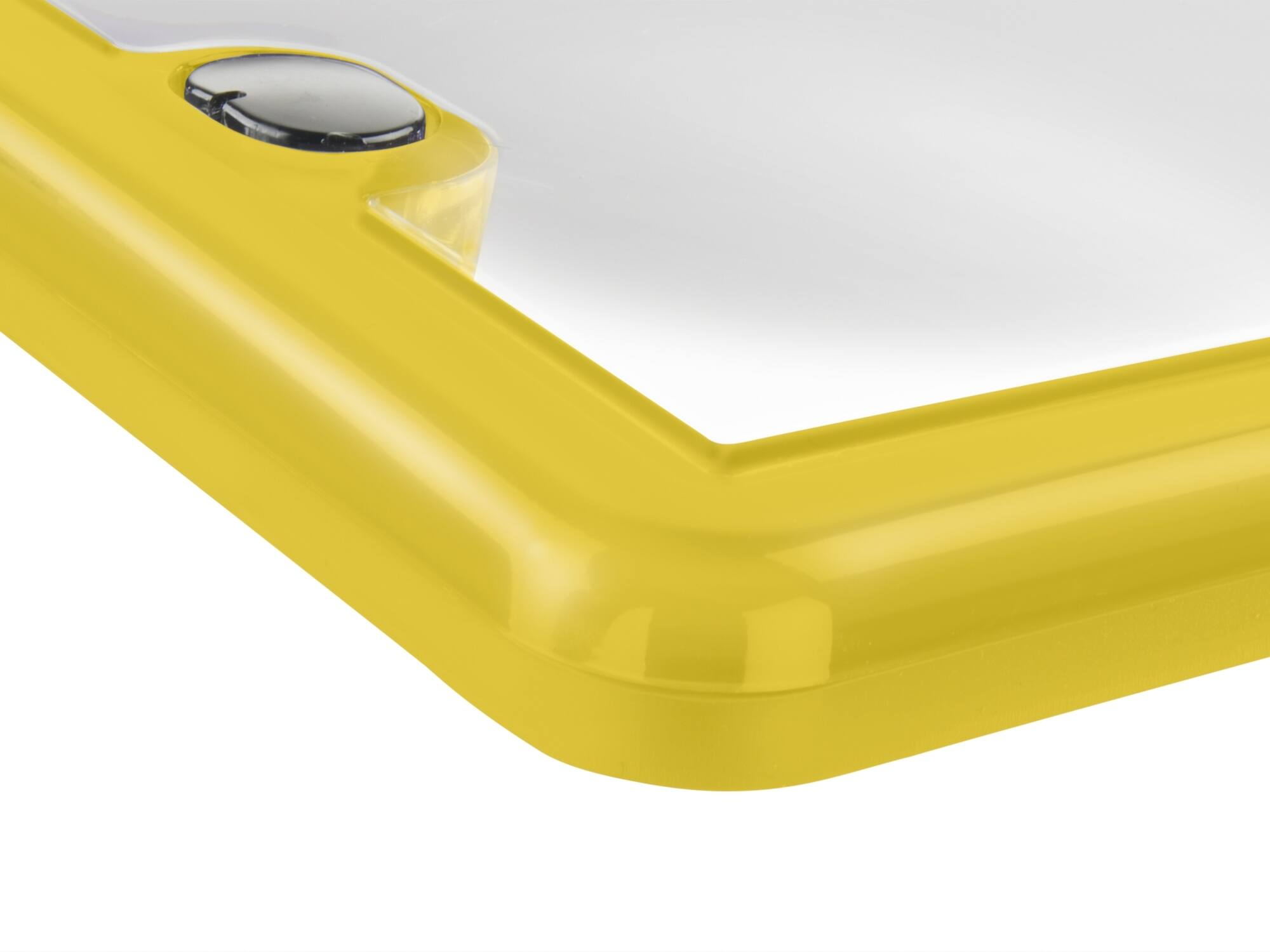 Alt View 1. WeatherTech - ClearCover | License Plate Frame with Clear Cover Lens, Multi-Flex Gasket and Stainless Steel Hardware - Yellow.