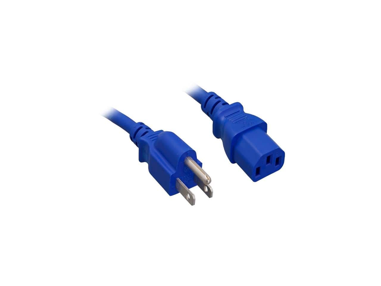 Nippon Labs - 18 AWG Blue Standard Power Cord NEMA 5-15P to C13, NEMA5-15P/IEC320 C13, SJT, 10A, 125V, 10ft. price history on PriceWatchPro