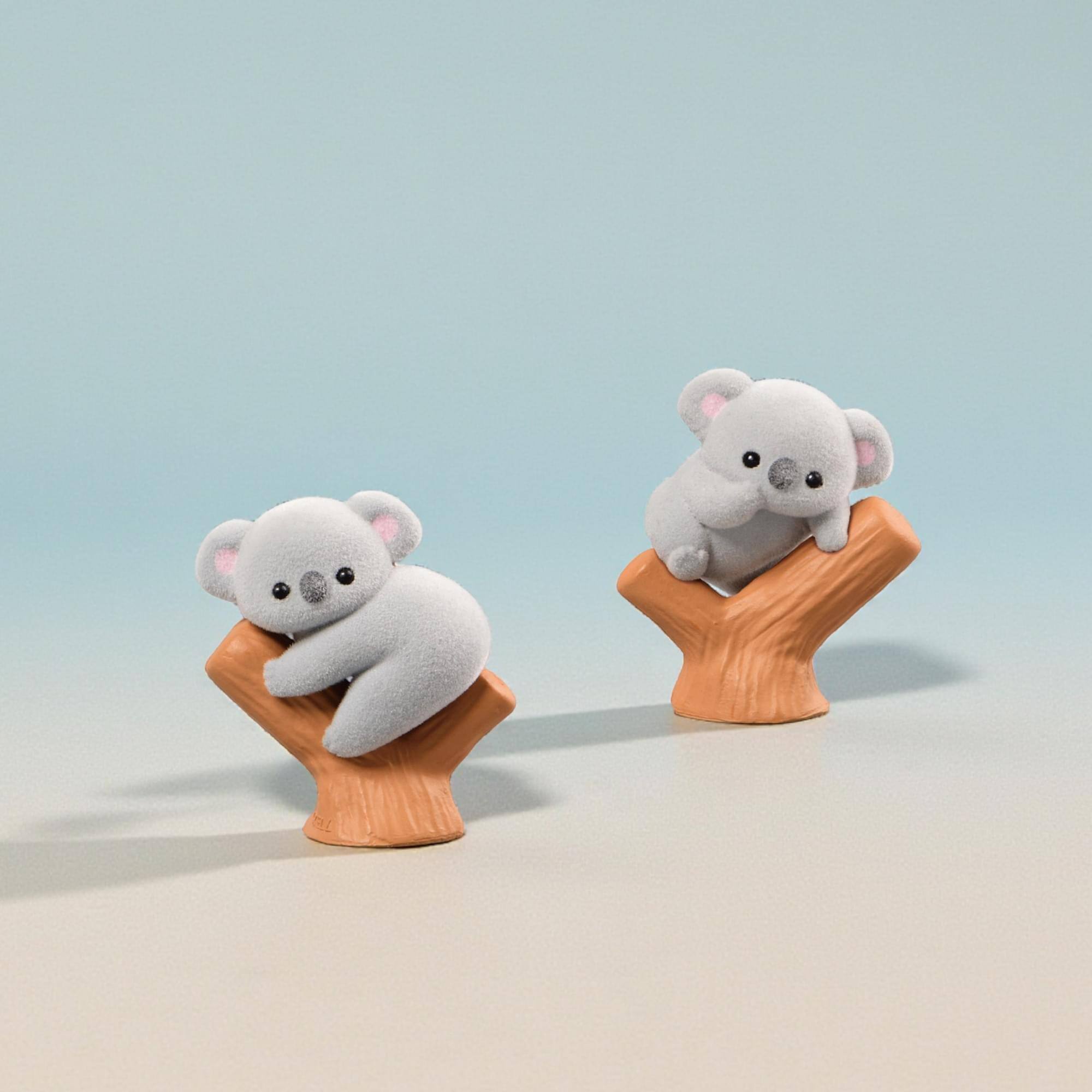 Alt View 3. Little Buddy - Baby Koala Blind Box Flocked Mini Figure | One Random - Multi-Colored.
