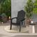 Alt View 1. Costway - Costway Patio HIPS Adirondack Chair with Cup Holder Weather Resistant Outdoor 380 LBS - Black.