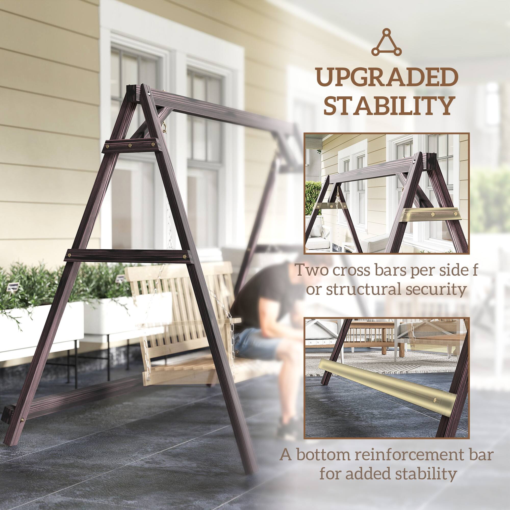 UPGRADED STABILITY

Two cross bars per side for structural security

A bottom reinforcement bar for added stability