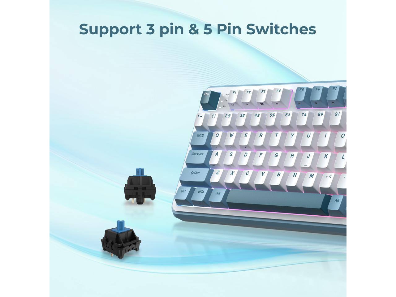 Support 3 pin & 5 Pin Switches