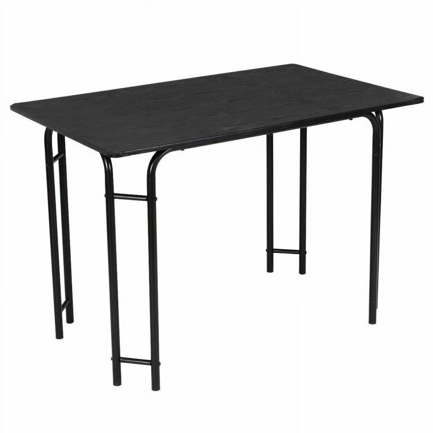 Alt View 4. Pefilos - 5 Pieces Wood Rectangular Dining Table Set, Dining Room Table, Modern Dining Set for Home, Kitchen, Dining Room - Black.